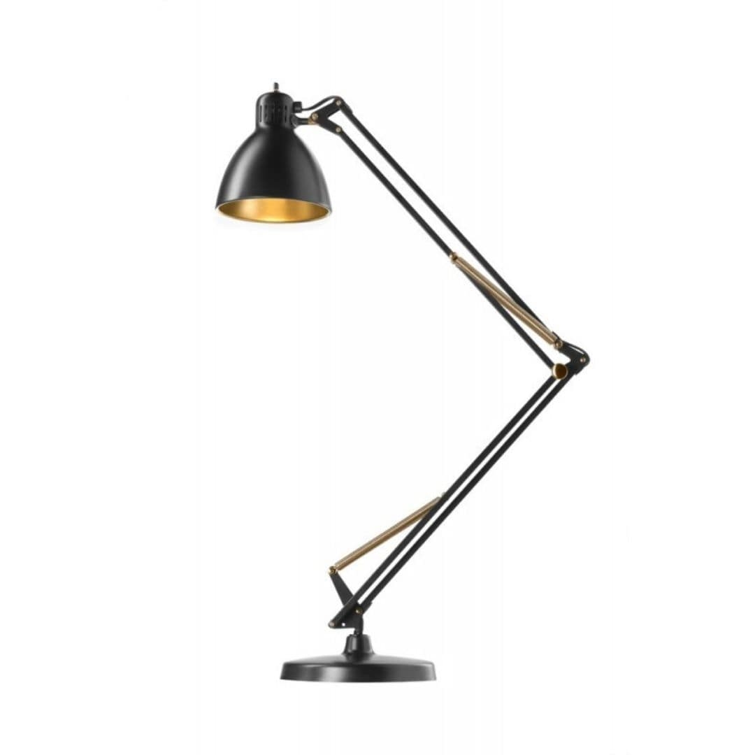 Archi T2 Bordlampe På Base Sort Guld Nordic Living
