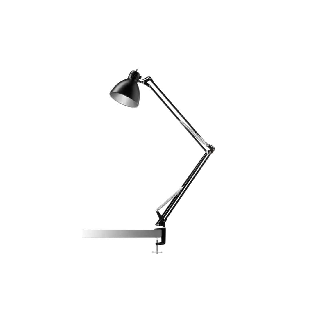 Archi T1 Junior Bordlampe Med Klemme Mat Sort Nordic Living