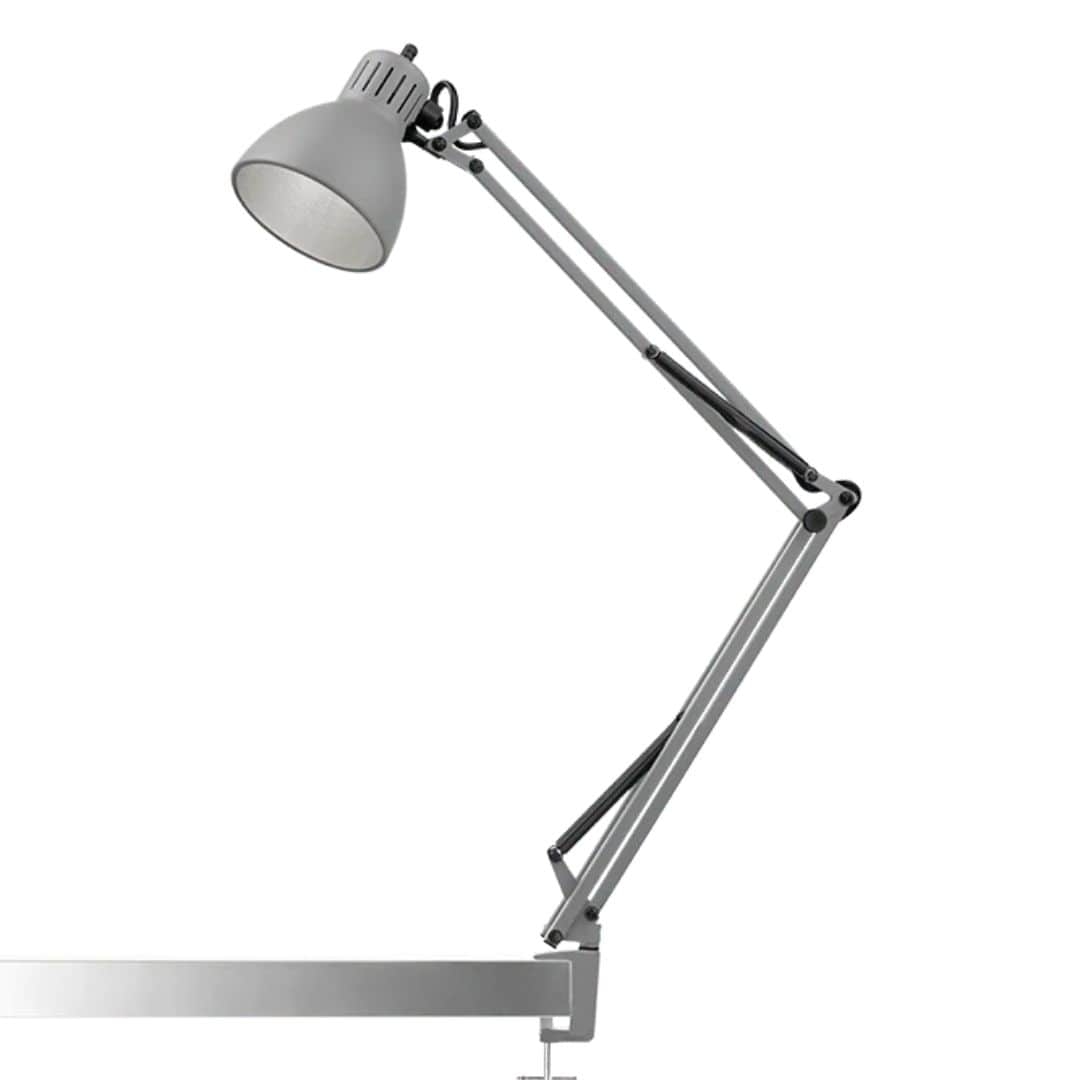 Archi T1 Junior Bordlampe Med Klemme Silk Grey Så Længe Lager Haves -nordic Living