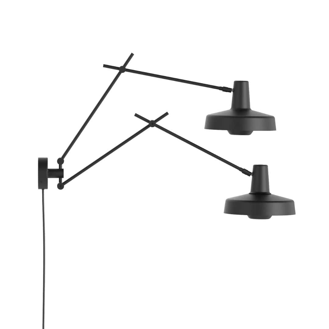 Arigato Double Væglampe Sort Grupa Products