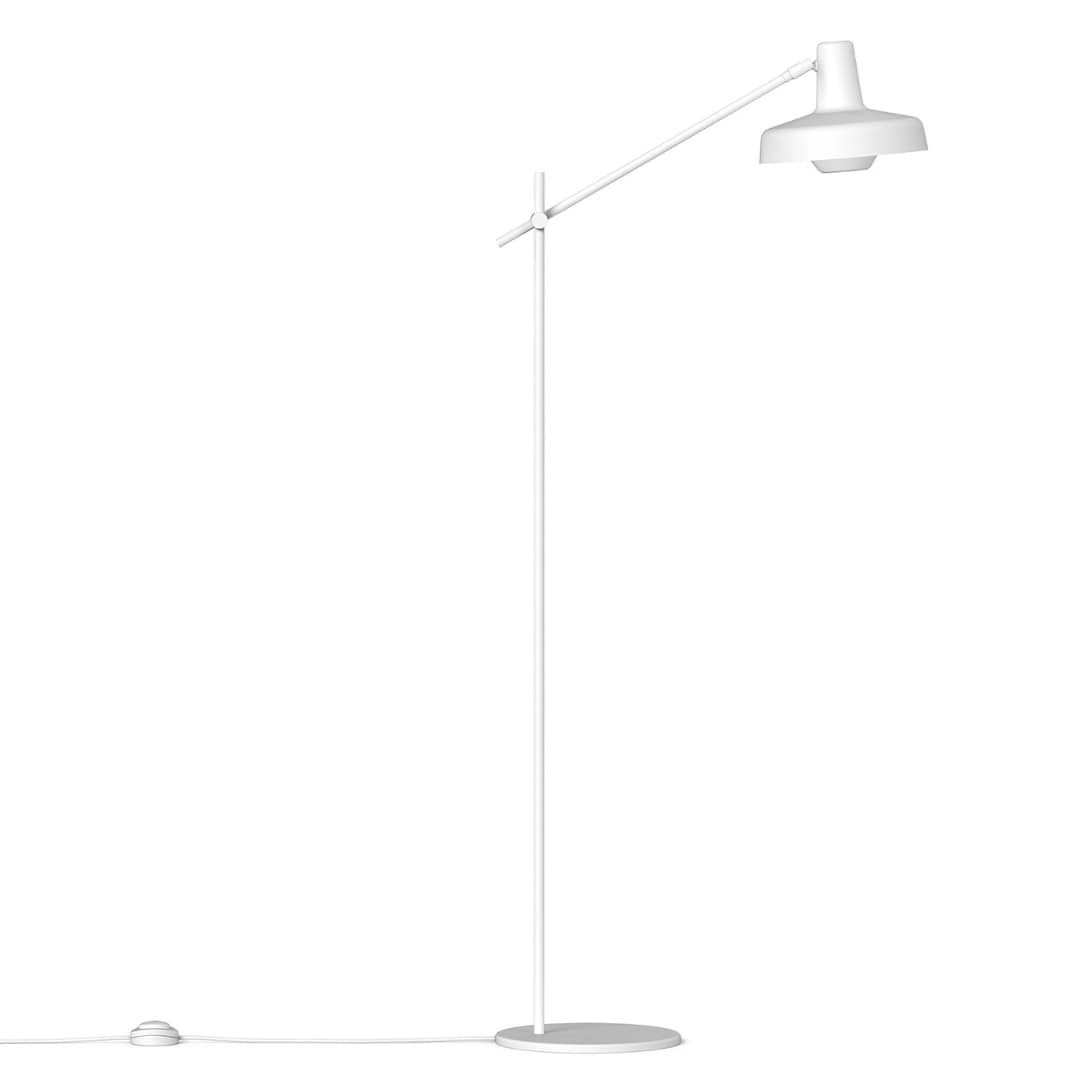 Arigato Gulvlampe Kort Arm Hvid Grupa Products