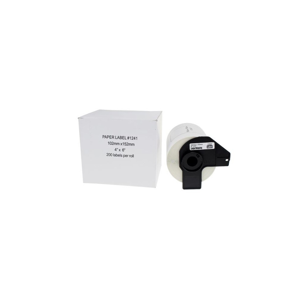 Brother Dk11241 Shipping Etiketter Store 102   152mm 200 Etiketter Kompatibel