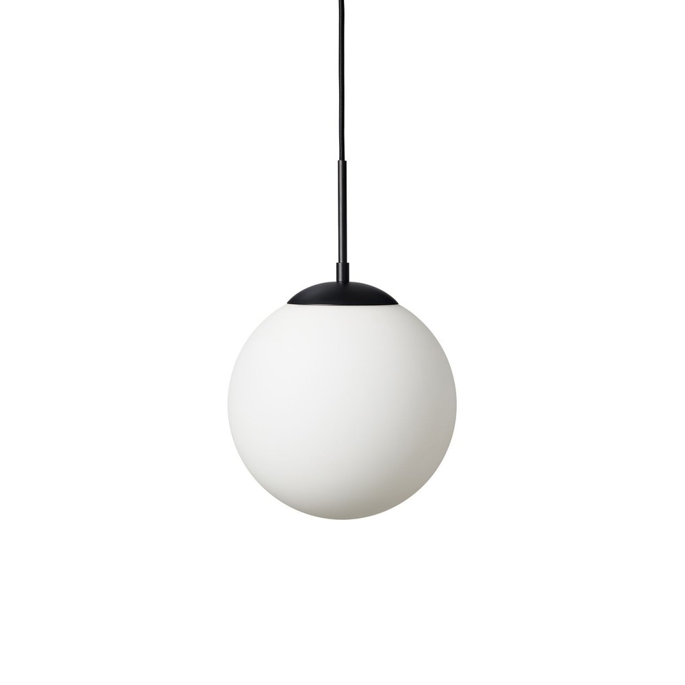 Chicago Café Pendel Lampe ø25 Til E27   Opal Sort Nielsen Light