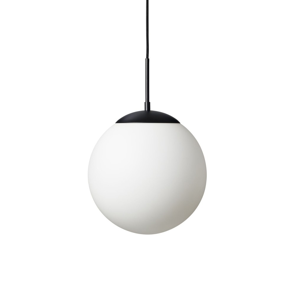 Chicago Café Pendel Lampe ø30 Til E27   Opal Sort Nielsen Light