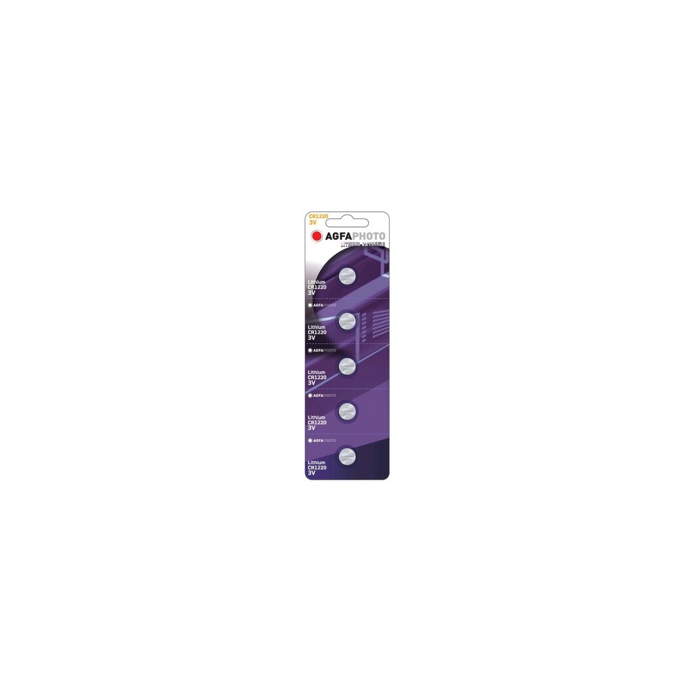 Cr1220  -pak Agfaphoto Knapcellebatteri Lithium  3v