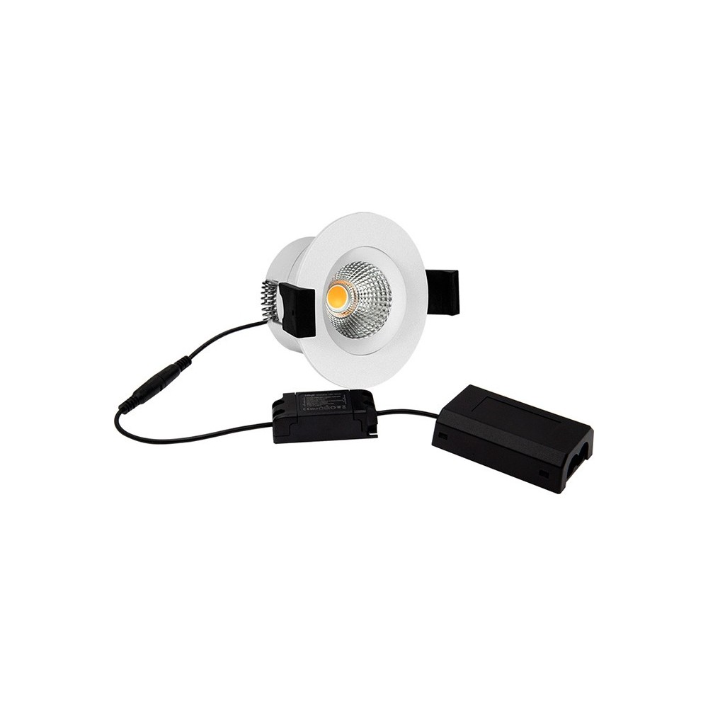 Hilux D8 Tilt360 Full Spectrum Led Indbygningsspot  Ra97  3000k  Hvid