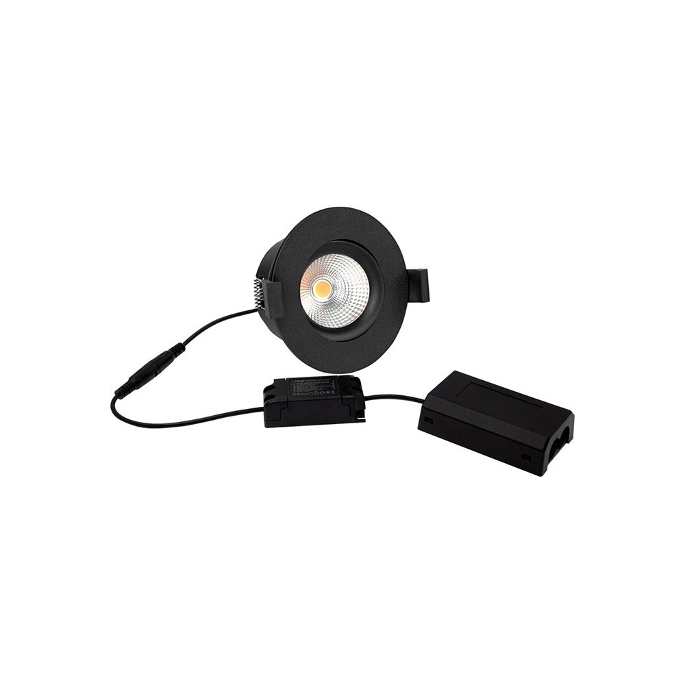 Hilux D8 Tilt360 Full Spectrum Led Indbygningsspot  Ra97  3000k  Sort