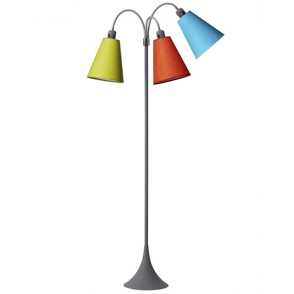 E27 Trafik Gulvlampe  Nielsen Light Grå Orange  Turkis  Lime