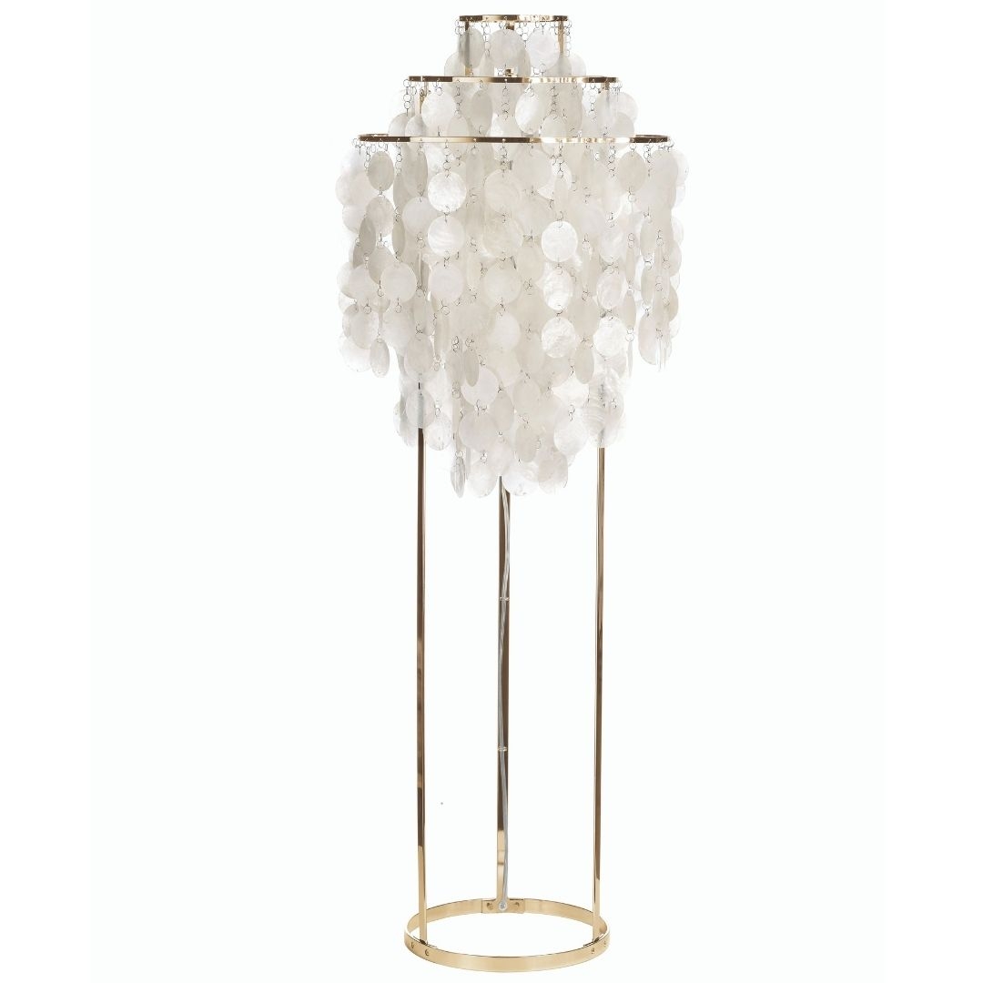 Fun Gulvlampe 1stm Perlemor   Messing Verpan