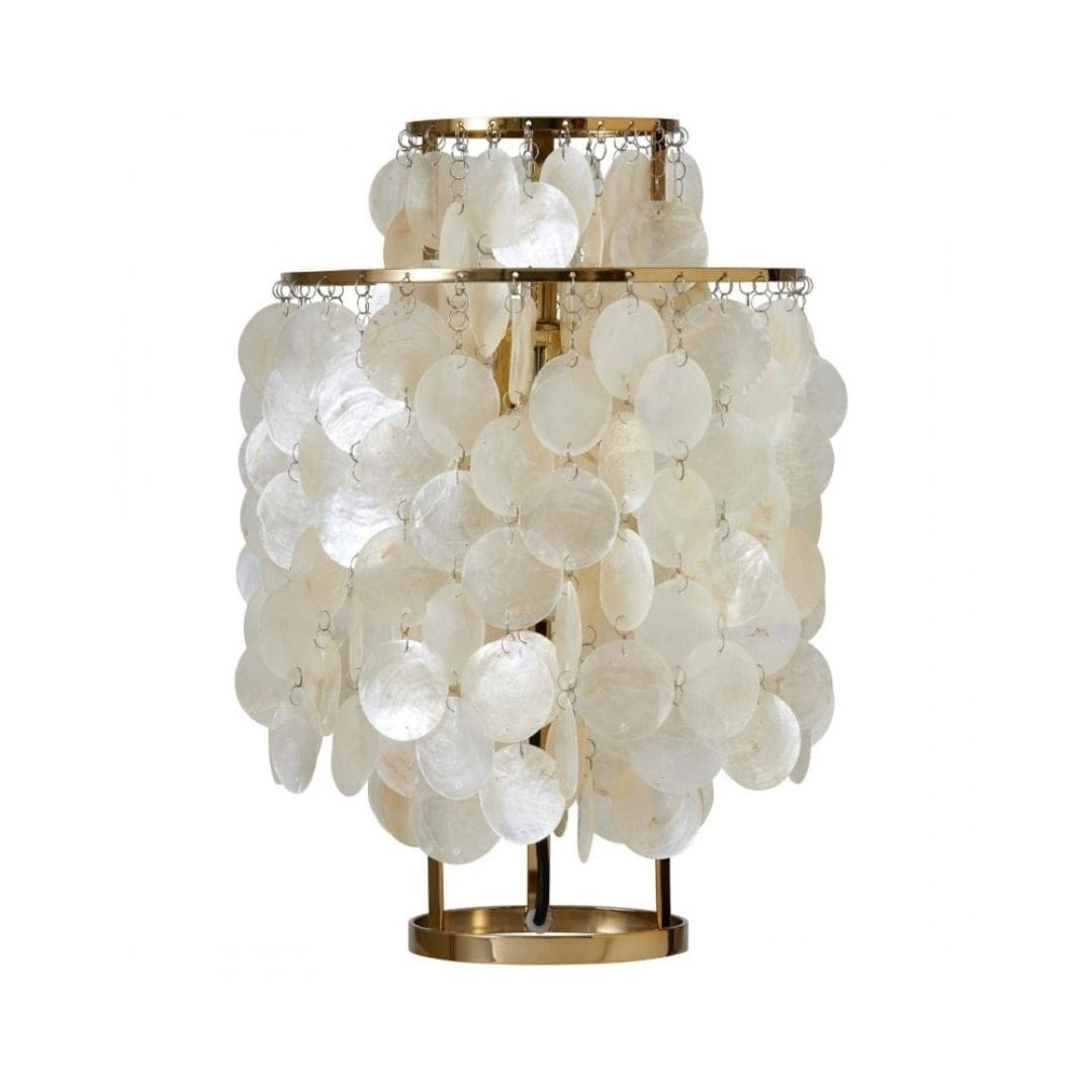 Fun 2tm Bordlampe Perlemor   Messing Verpan