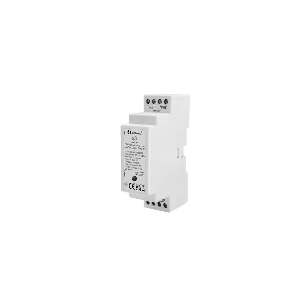 Gledopto Zigbee Relæ Din-skinne  Zigbee      16a
