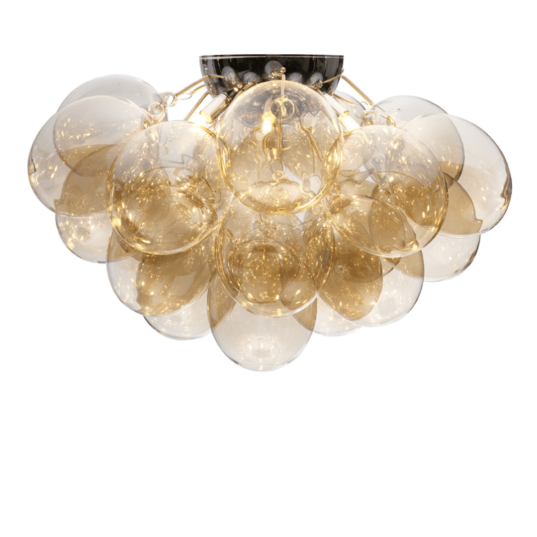 Gross Plafond ø70 Loftlampe Amber Krom By Rydéns