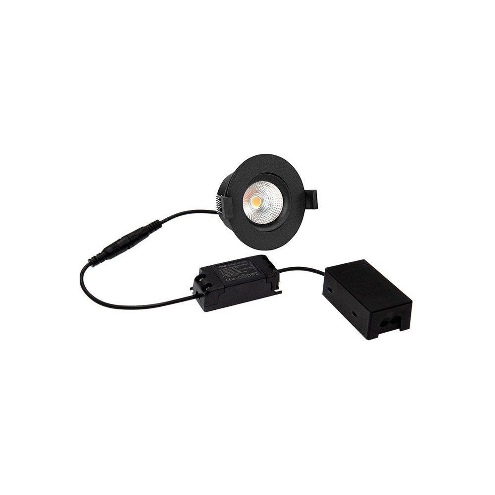 Hilux D3 Tilt360 Full Spectrum Led Indbygningsspot  Ra97  2700k  Sort