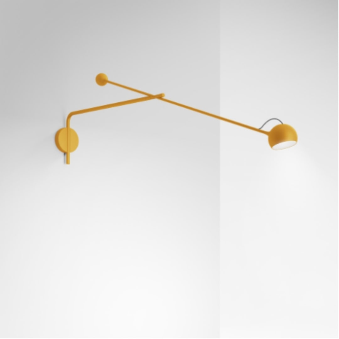 Ixa Arm Væglampe Gul Artemide