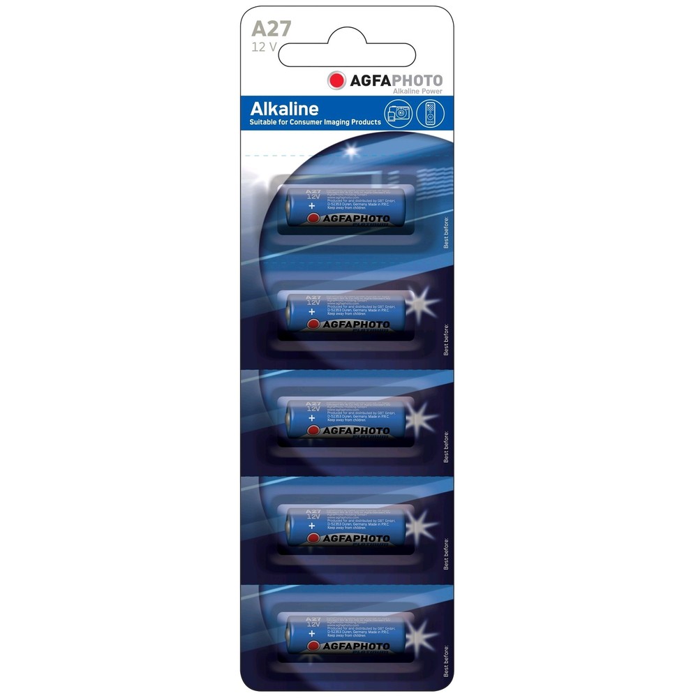 Lr27a A27  -pak Agfaphoto Batteri Alkaline  12v