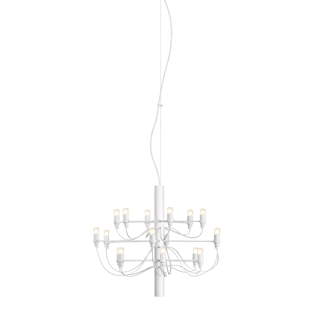 2097 18 Lysekrone Mat Hvid Led Flos