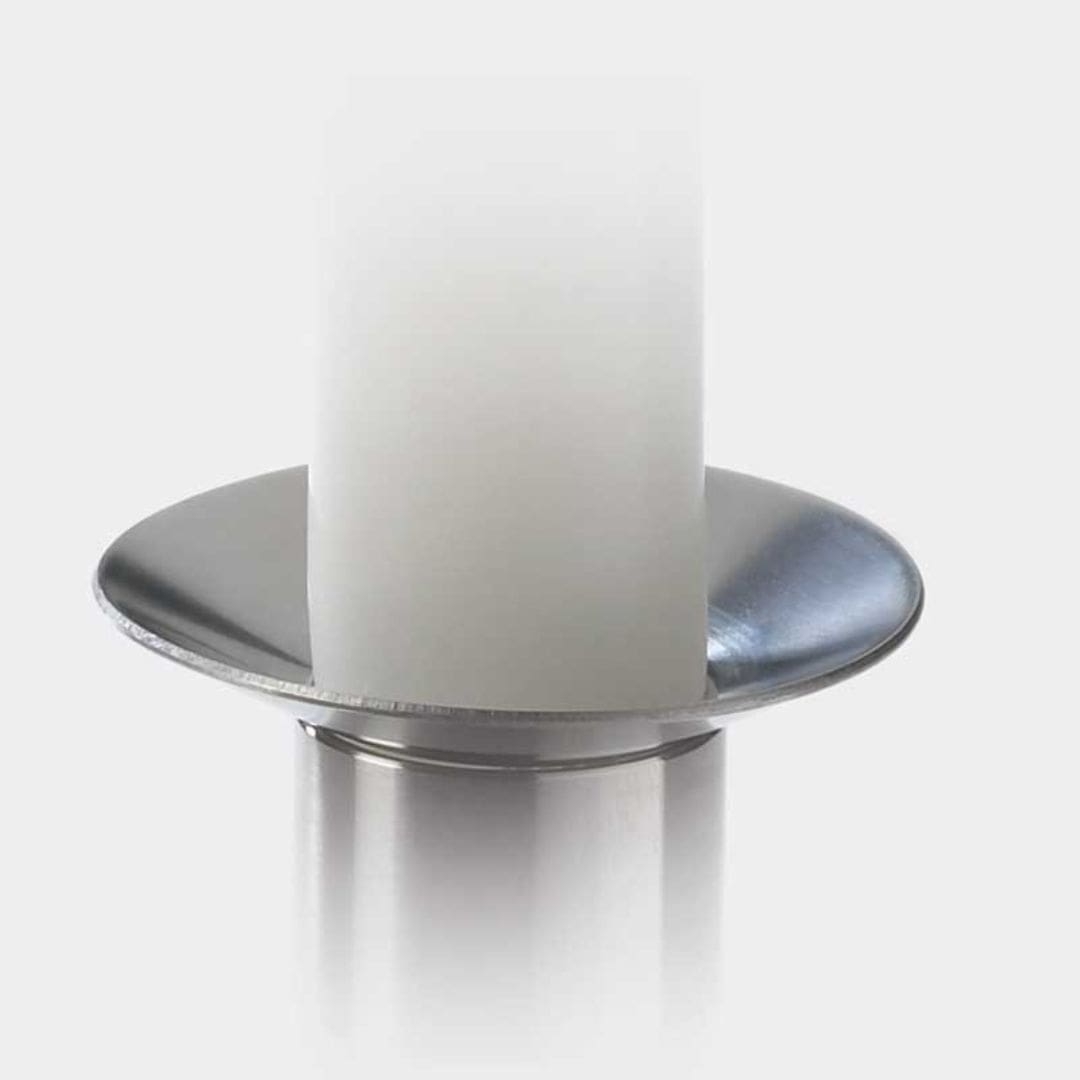 Lysmanchet Maxi Stål  Til Dia  50 Mm Lys  Piet Hein