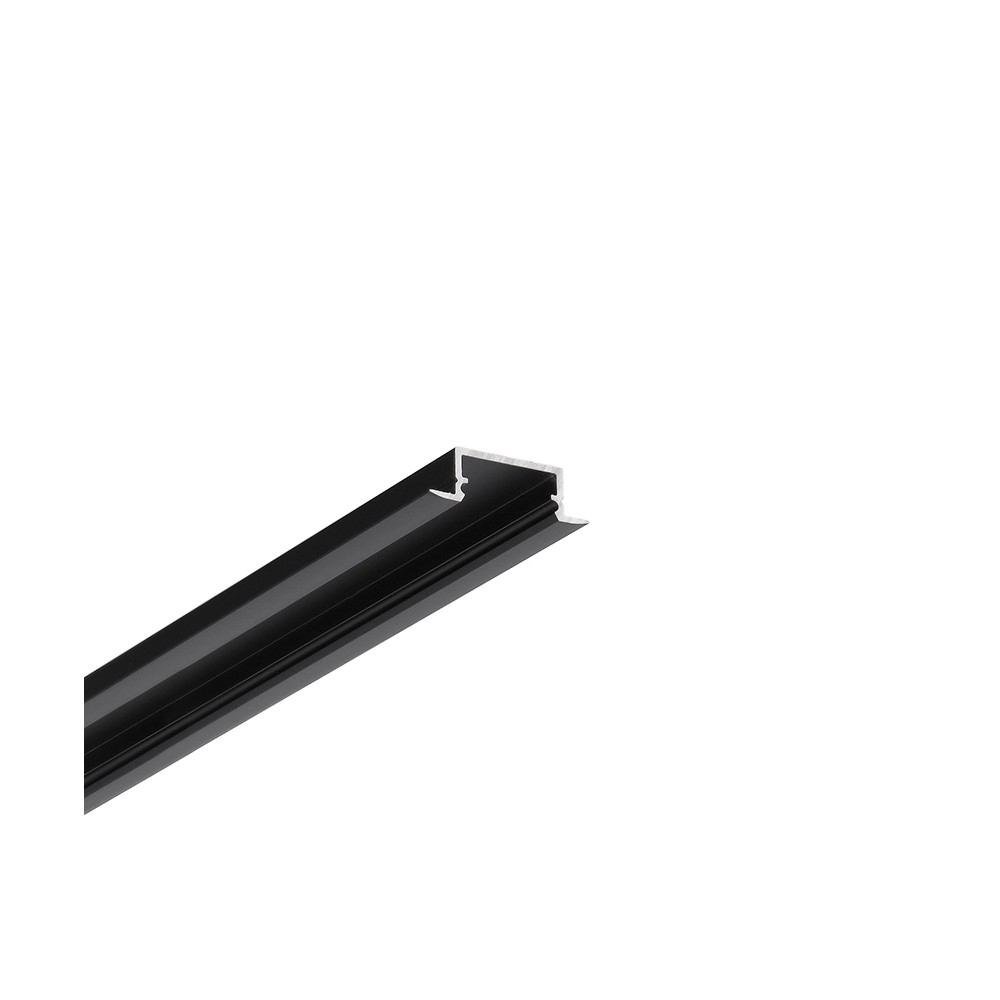 1m Aluprofil Begtin12     Sort Anodiseret  Indbygget  Led Skinne