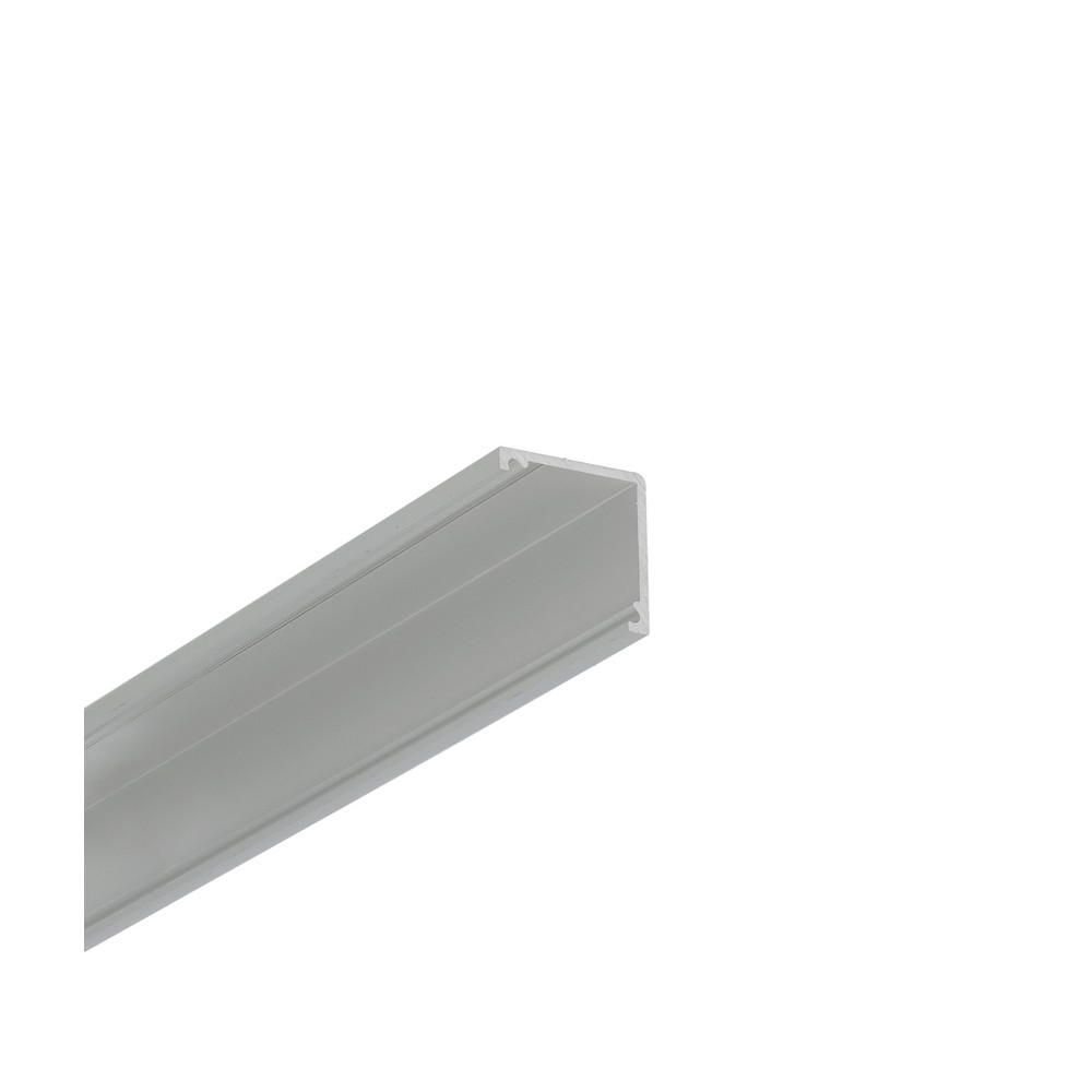 1m Aluprofil Cabi12 Duo   Anodiseret  Hjørne  Led Skinne