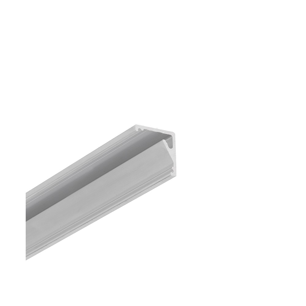1m Aluprofil Cabi12   Ubehandlet Aluminium  Hjørne  Led Skinne