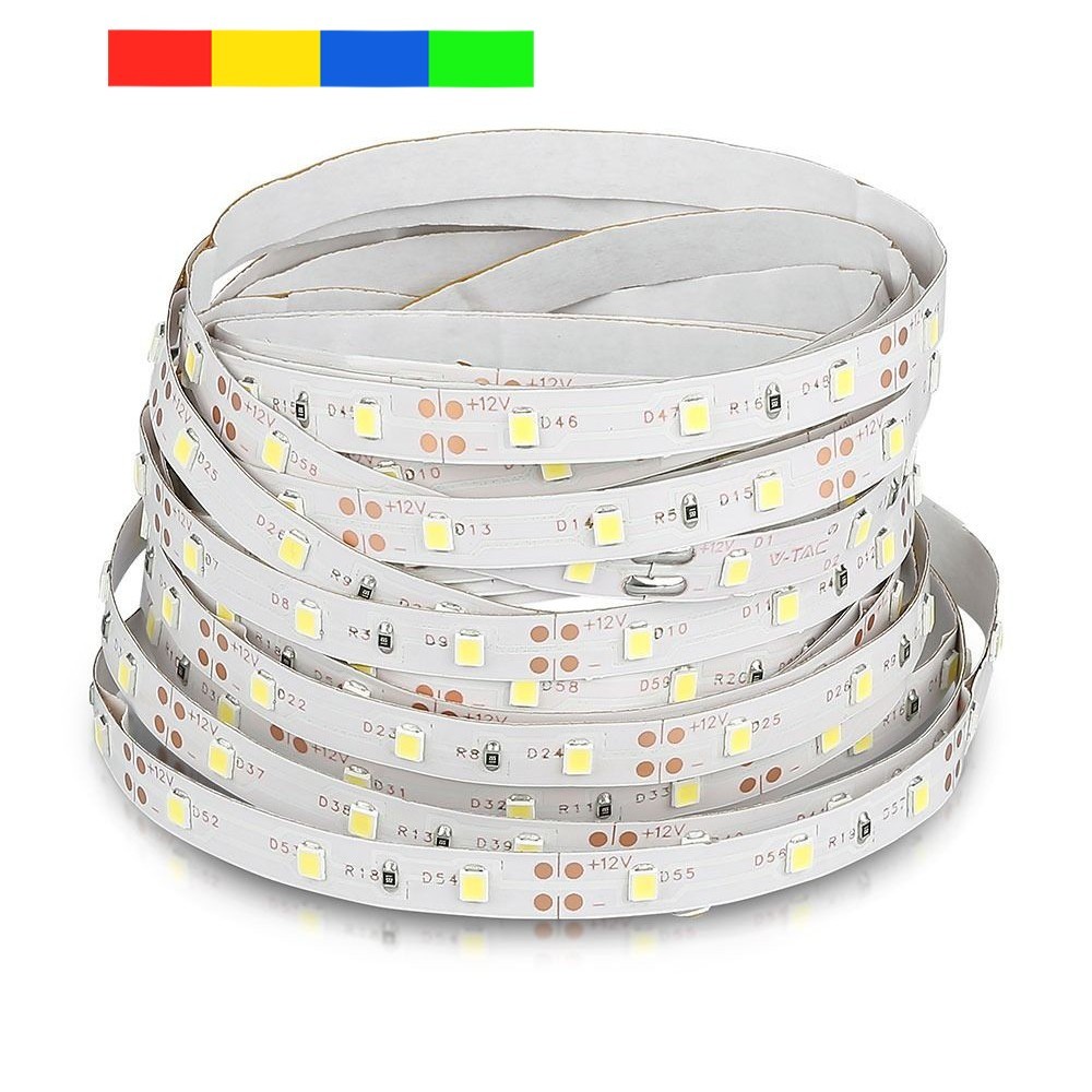 -tac   6w   Led Strip 5m  60 Led Pr  Meter  Farvet Lys Kulør : Gul