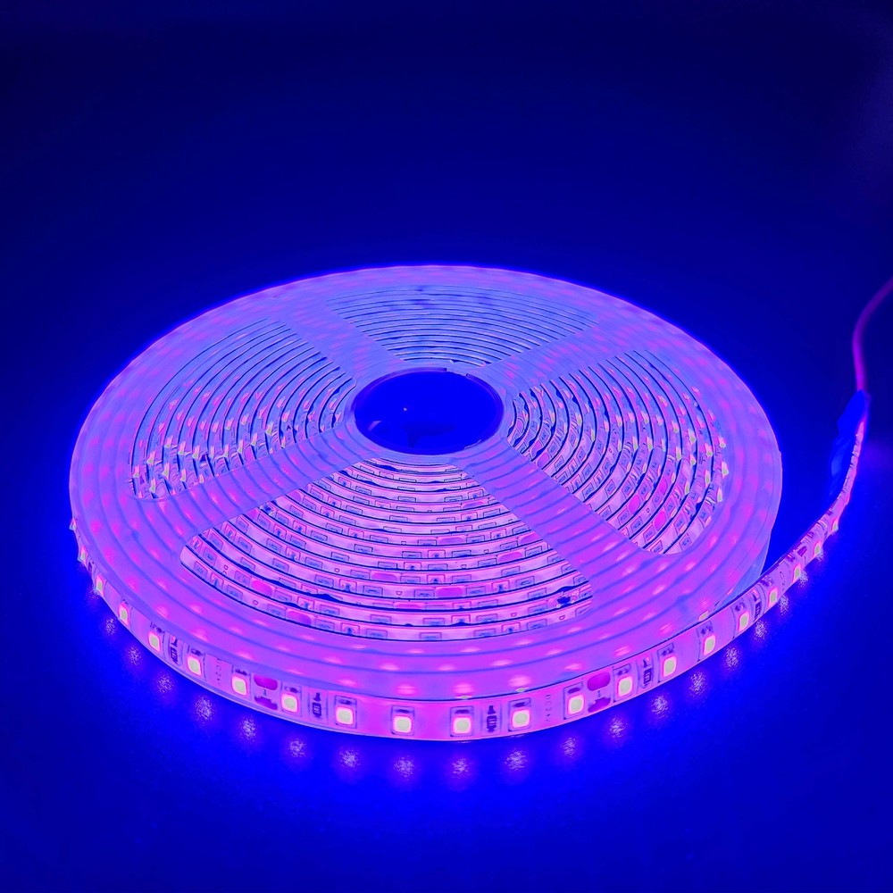 Lilla 10w   Led Strip 5m  120 Led Pr  Meter  24v  Ip65 Kulør : Lilla