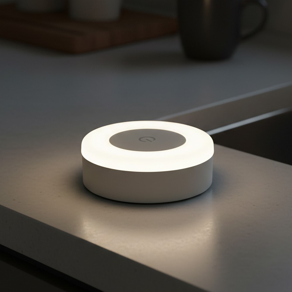 Opladelig Led Minilampe  Magnetisk Hvid  Touch Dæmpbar  Ip54 Indendørs Udendørs Dæmpbar : Dæmper Indbygget  Kulør : Varm