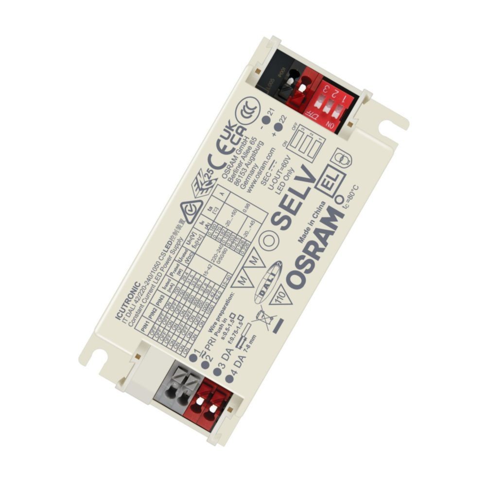Osram 44w Dali Dæmpbar Driver Til Led Panel Med Dali Interface  15-42v  700-1050ma Dæmpbar : Dali Dæmpbar