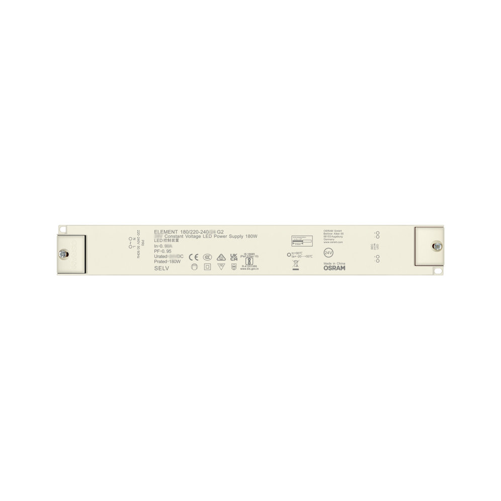 Osram 180w Strømforsyning 12v Dc  15a  Ip20 Indendørs
