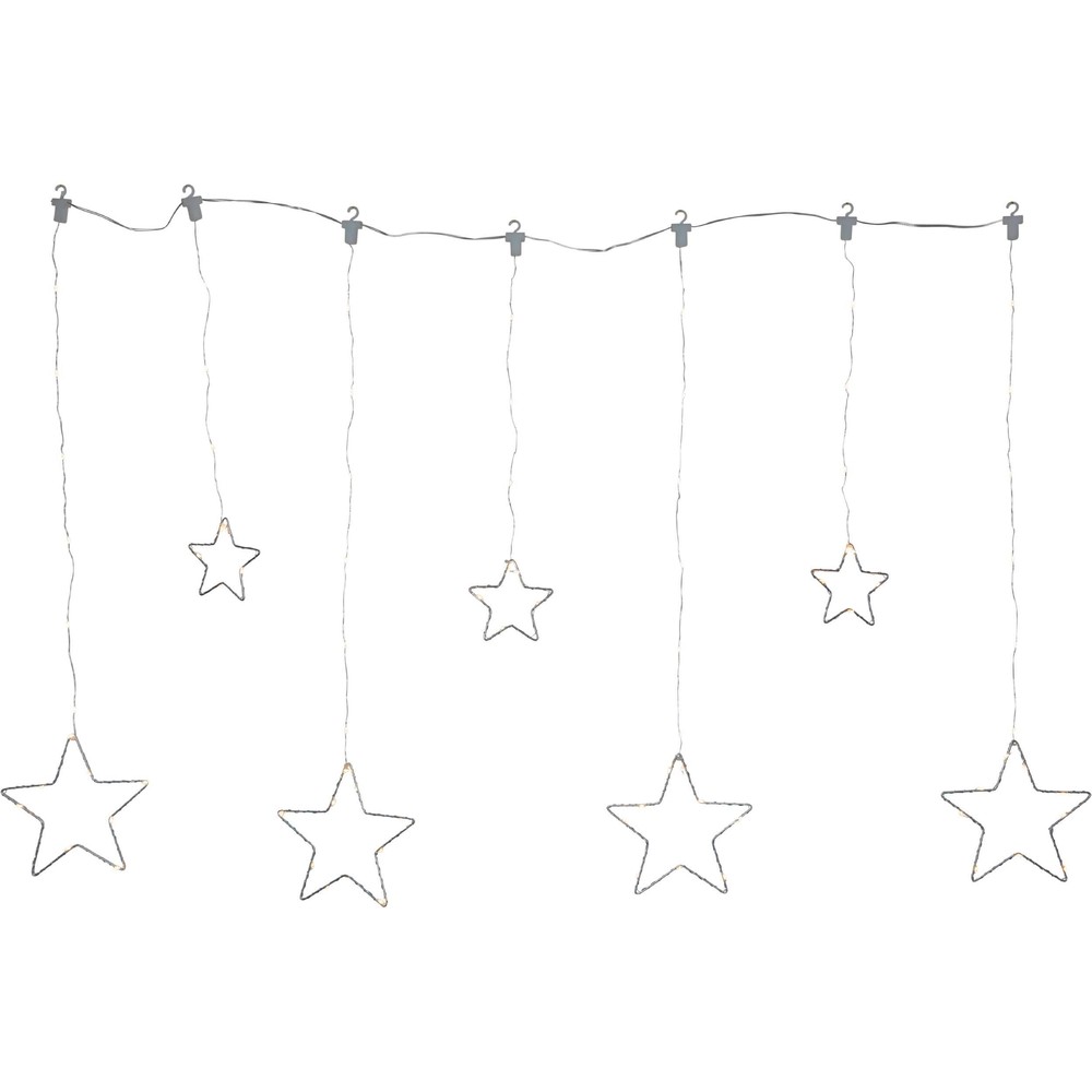 Outlet: Eglo Dew Drop Stars Led Lysdekoration   Sølv L1200 Mm