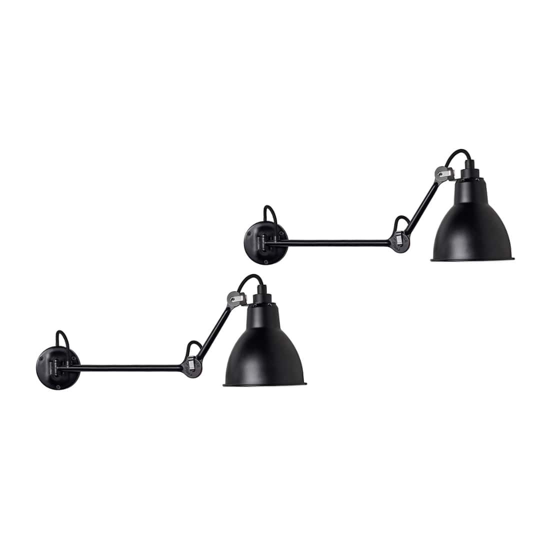 204 Væglampe L40 Sort   Pak Lampe Gras