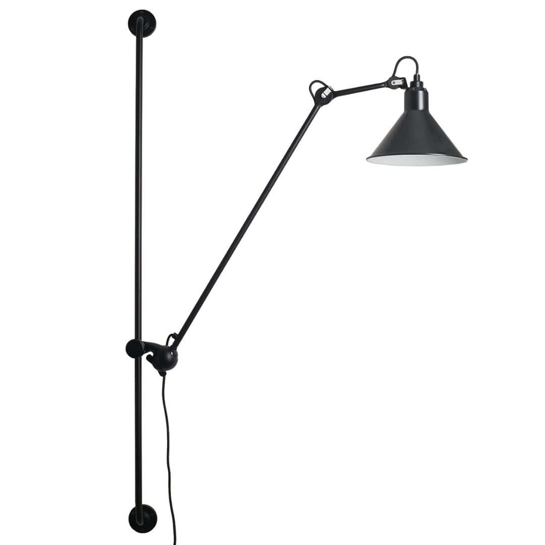 214 Væglampe Sort Lampe Gras