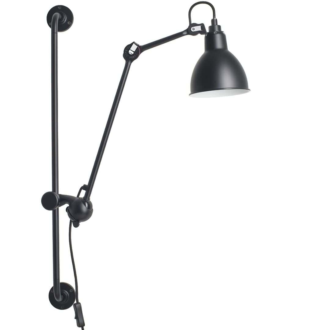 210 Væglampe Sort Lampe Gras