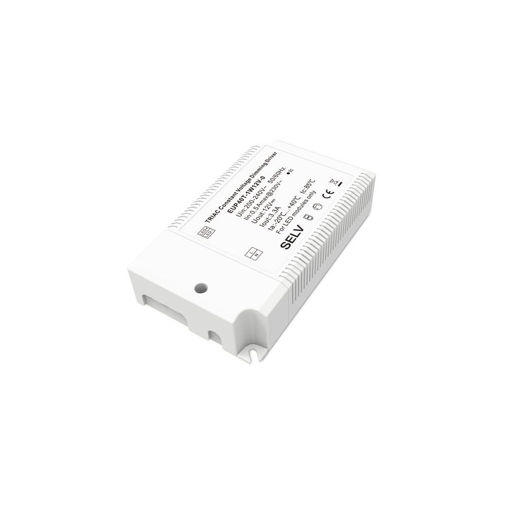 40w   12v Dc Dæmpbar Strømforsyning   3a  Triac Fasedæmp  Ip20 Indendørs