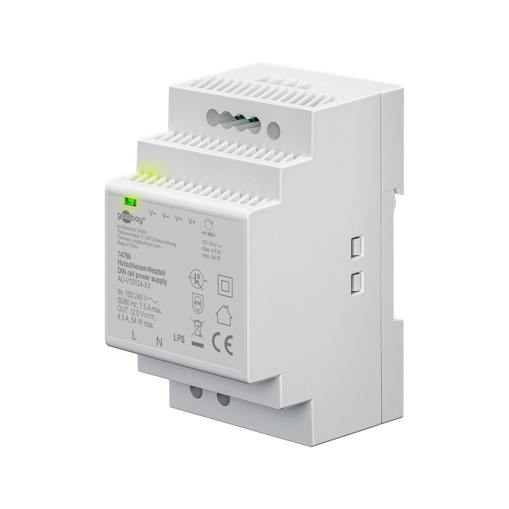 12v 54w Din Skinne Strømforsyning 12v Dc    5a