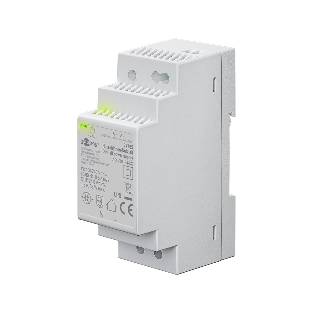 24v 36w Din Skinne Strømforsyning 24v Dc    5a