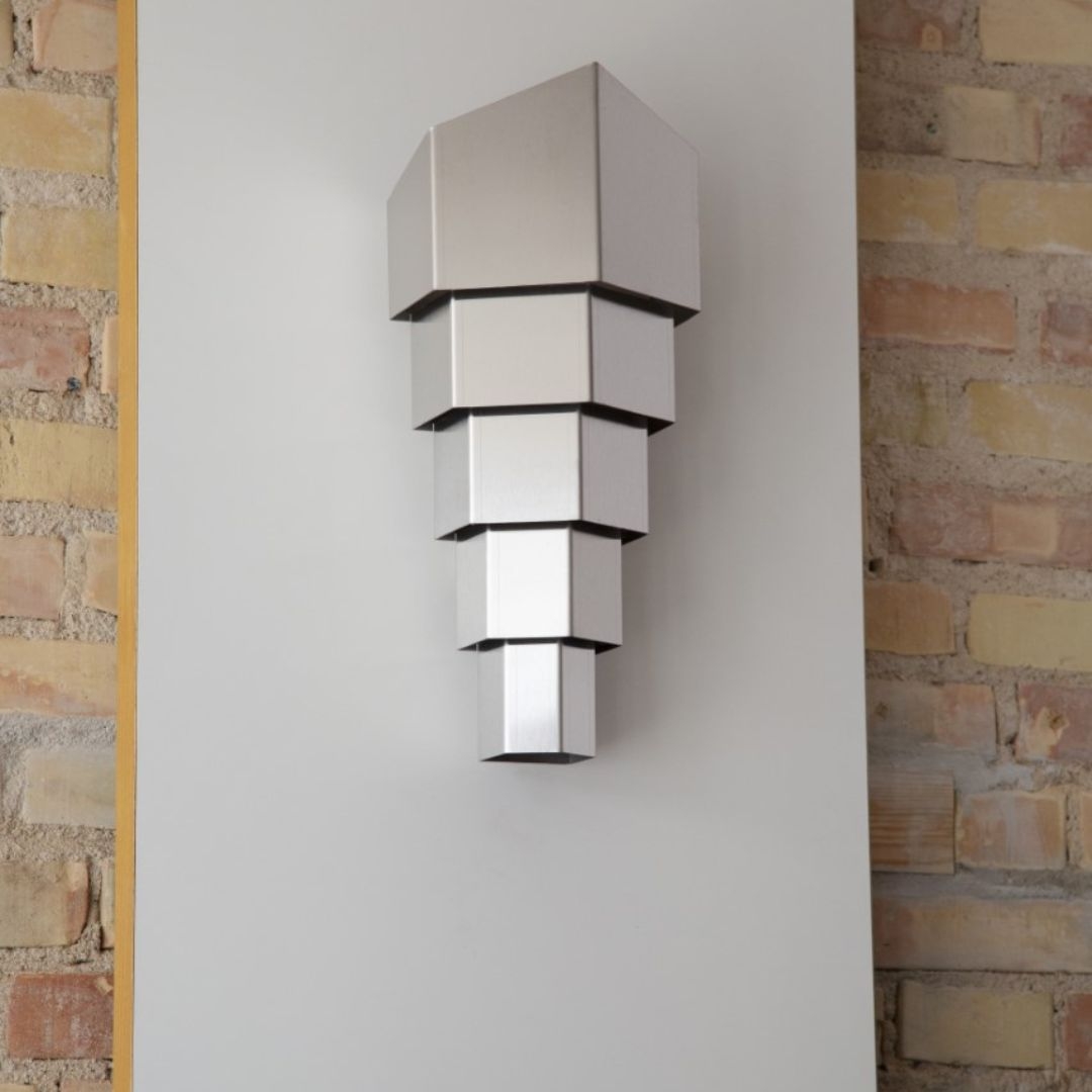 Zilca Rustfri Stål Væglampe Noon