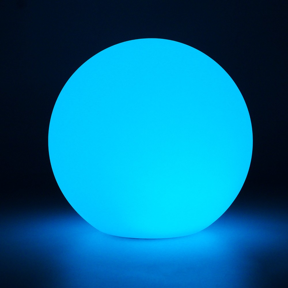 ø20 Cm Rgb Led Bold  Genopladelig  Med Fjernbetjening  Ip66