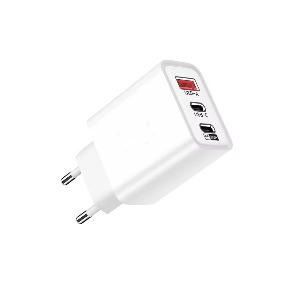 -port Usb Oplader 65w Hvid  Usb-  Usb-   Perfekt Til Mobil Og Lamper